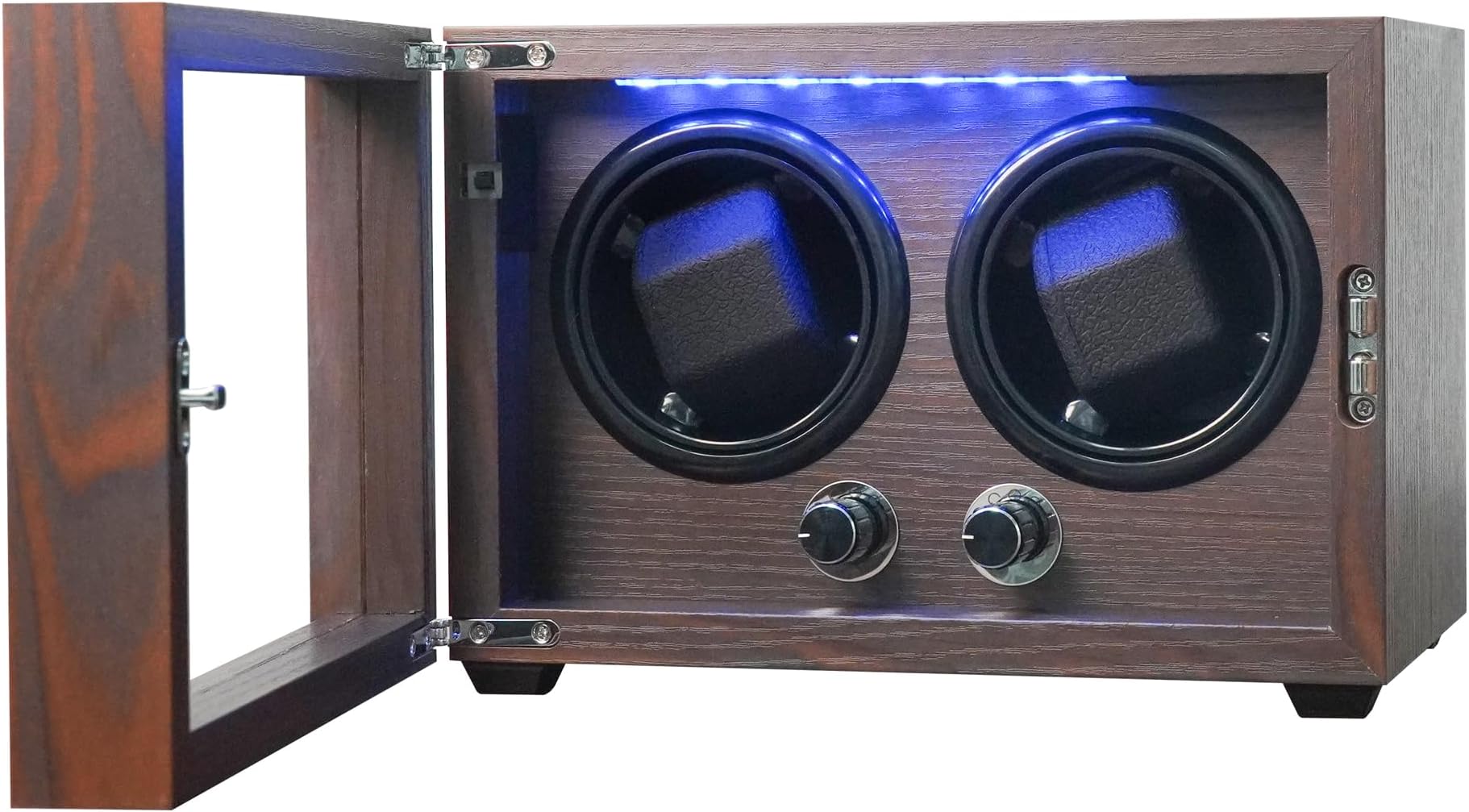 Oryx Watch Winder for 2/6 Automatic Watches, Automatic Watch Winders for Rolex 5 Rotation Modes with LED Light, USB/AC Powered Elastic Watch Pillows Quiet Mabuchi Motor