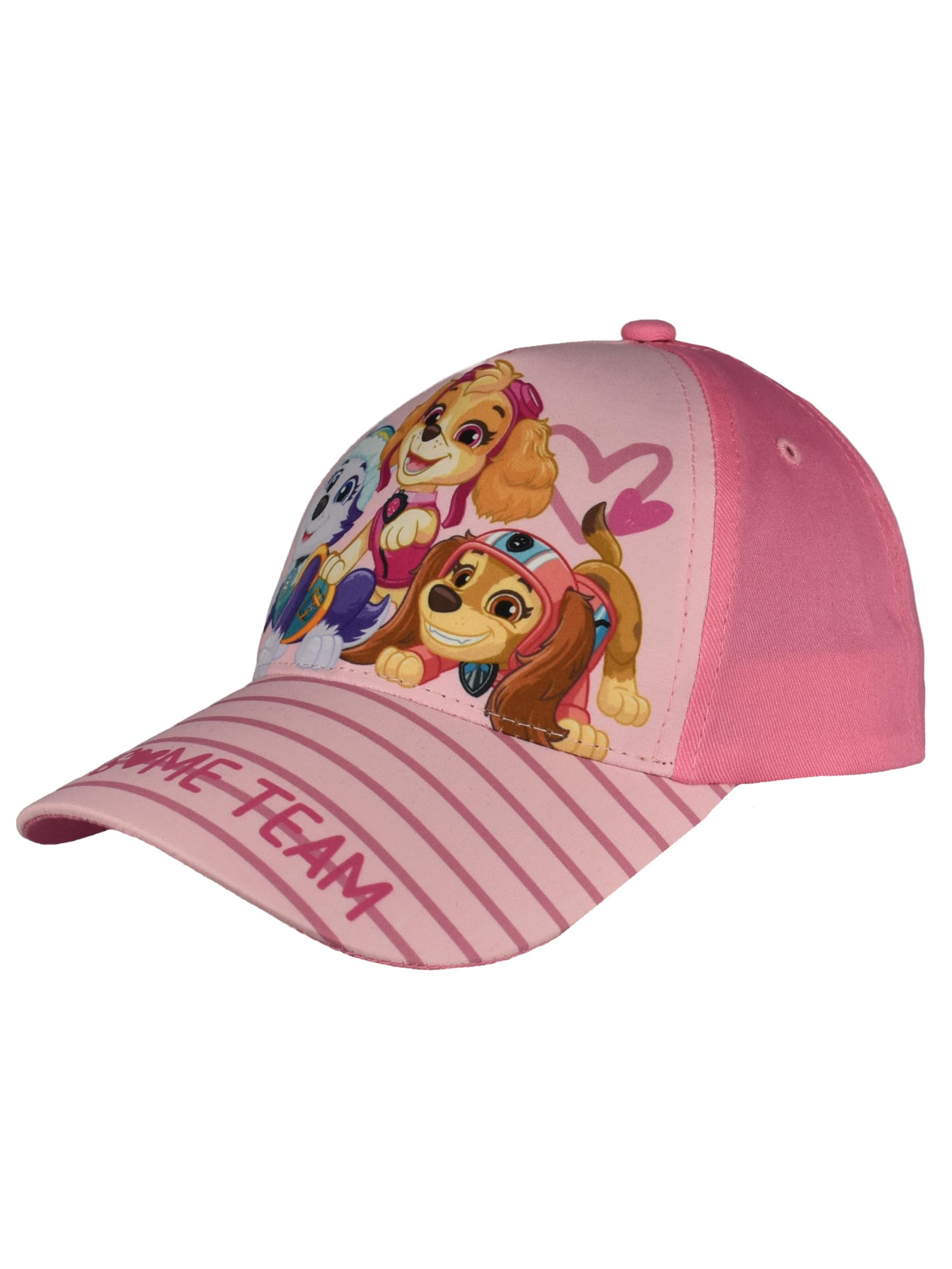 Paw Patrol Kappe für Mädchen - Pawsome Team Kinder Cap Basecap Baseballkappe verstellbar Rosa