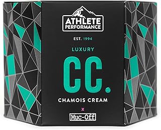 Muc-Off Athlete Performance Luxury Chamois Cream, 250 ml - Crema Antisfregamento Cosce Antibatterica - Crema Antisfregamento Formulata per gli Sportivi