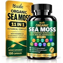 Sea Moss Capsules 11-in-1 with Vitamin D3, 150 Count