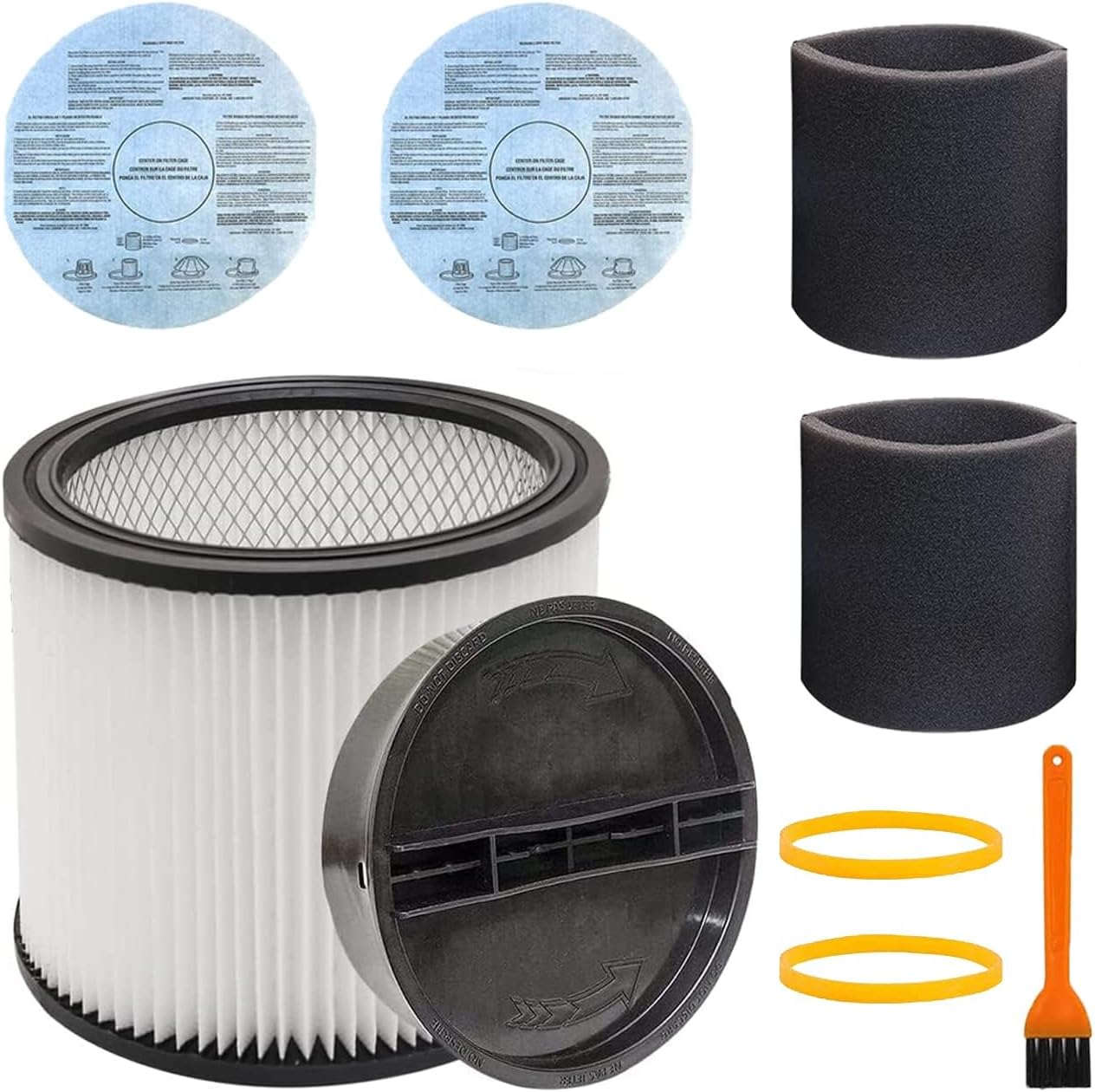 4-Pack Sponge Filter Replacement For Vacuum Cleaners