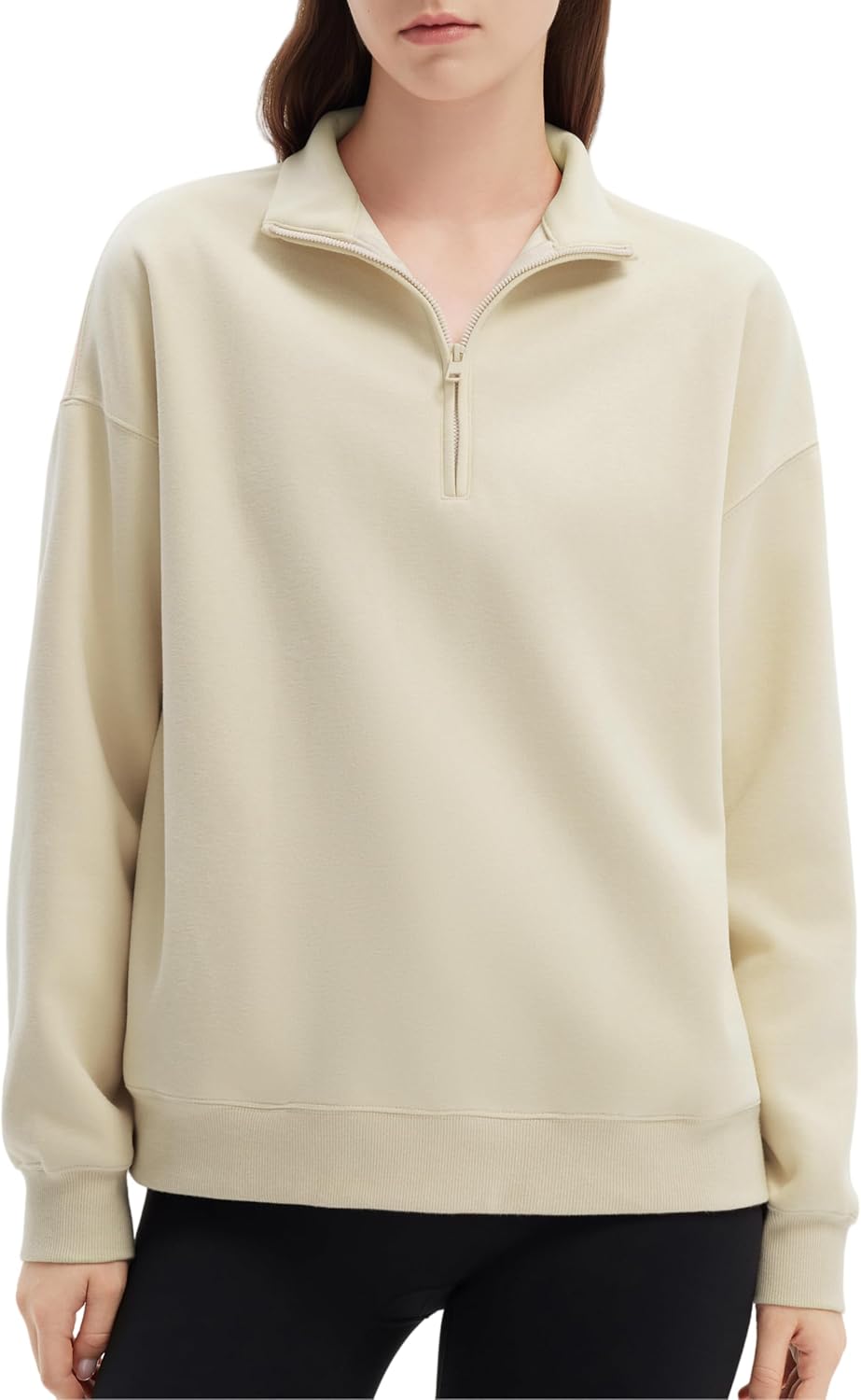 Sweatshirts for Women Zipper Hoodies Fall Fashion Pullover Long Sleeve Shirts 2025 Outfits Clothes Camel