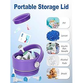 YOUSHARES Insulin Cooler Travel Case - 48H Non-Electric Cooling Bottle with TSA Approved Ice Pack, Diabetic Medication Pen Vials Refrigerator, Medical Carry Case Portable for 1-5 EpiPens