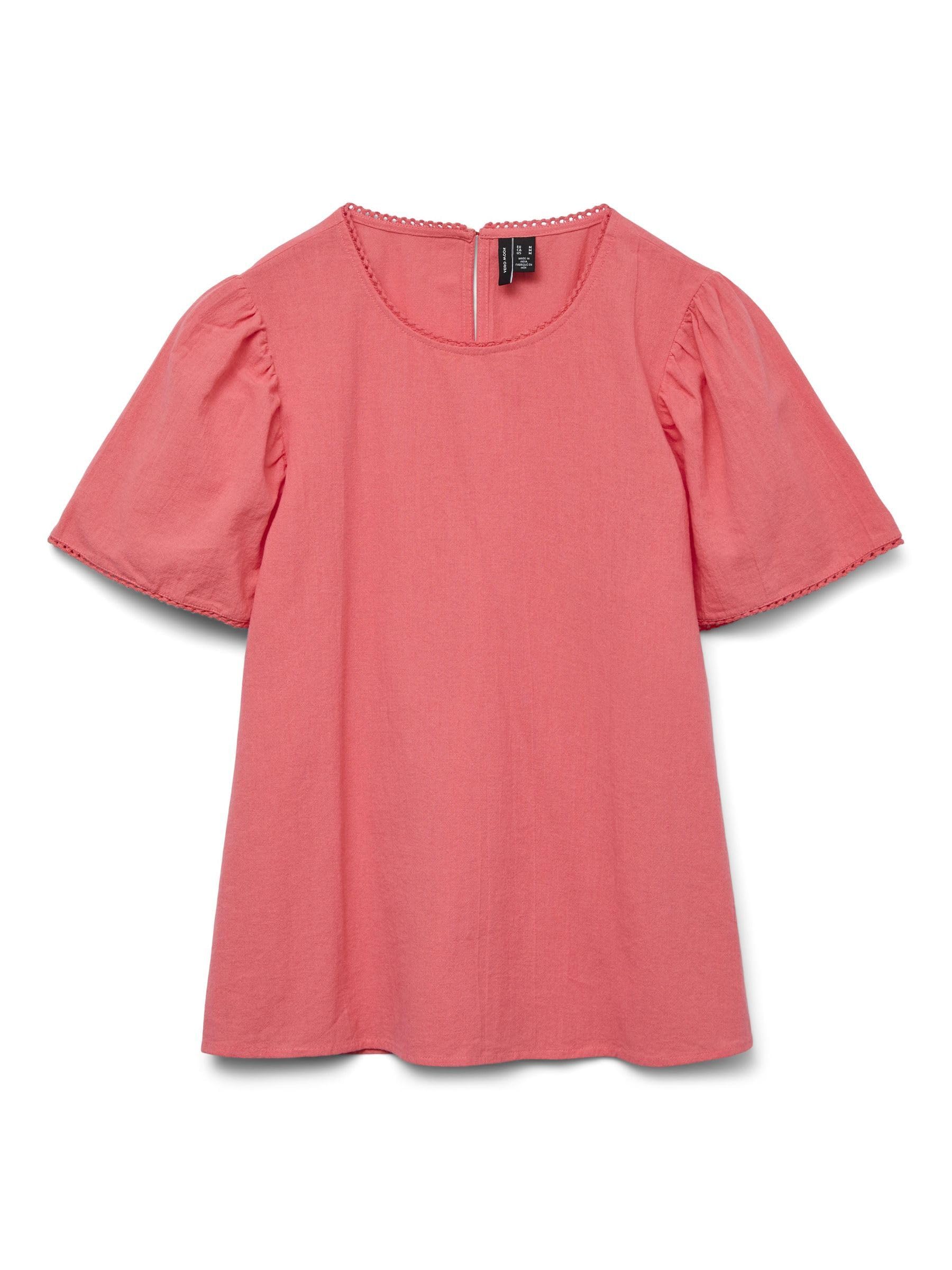 VERO MODA Vmpretty SS Top WVN Ga Noos, Dubarry, Large