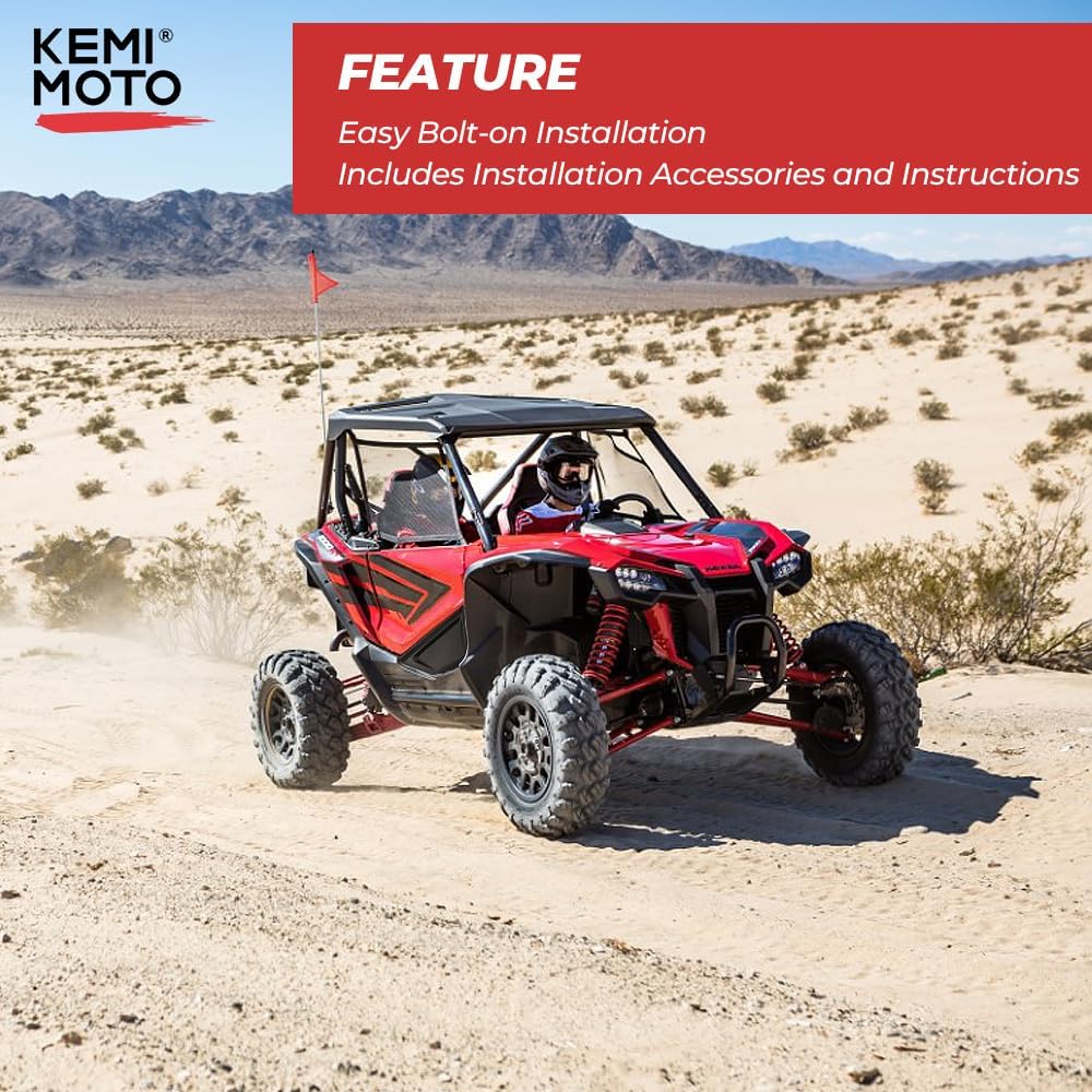 KEMIMOTO UTV Front Lower Doors, UTV Doors with Built in Frame, Block Dust & Mud, Compatible with Talon 1000X/1000R/1000X-4 2019-2026, Replaces 08R77-HL6-A00, Accessories 2 Front Lower Doors