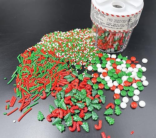 Miniatura 2 de Chirstmas de Navidad con forma de caramelo rojo y perla, 4.2 onzas, 4.2 onzas, para hornear, comestible, árbol de Navidad, muleta, decoración de