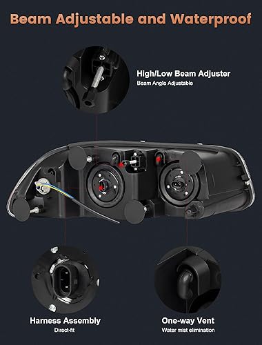 Miniatura 9 de Avsty Conjunto de faros delanteros para Mack Vision Granite Pinnacle CX CXU CXN GU4 GU5 GU7 GU8 CXN613 CXU613 CT713 GU813 1998-2018 OE repuesto faro