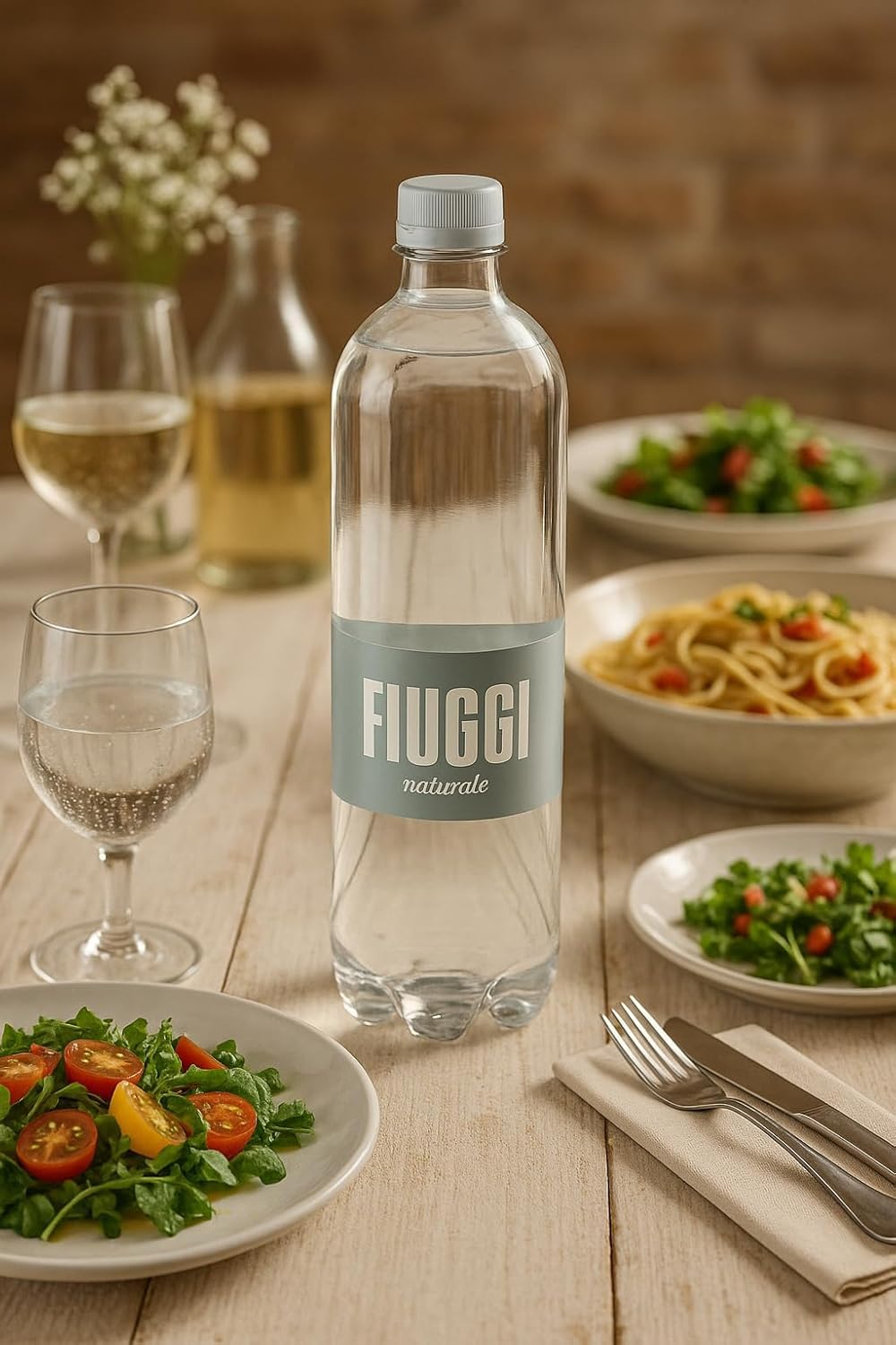 12 Bottiglie Acqua Minerale Naturale 100cl – Oligominerale in PET per Fiuggi – Idratazione Leggera Quotidiana, Totale 12 Litri