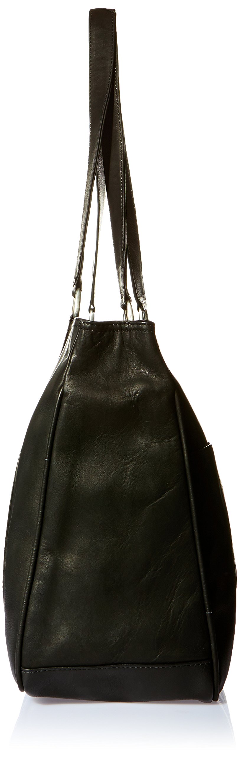 Piel Leather Large Shopping Bag Black - Dettaglio