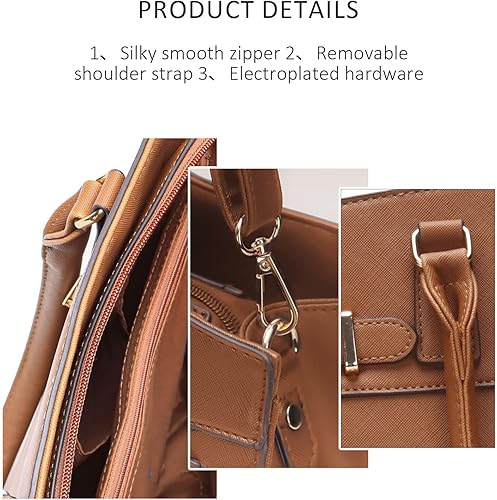 Vista 4 de Monederos y bolsos de mano para mujer, bolsa de hombro, asa superior, bolsa de mano, juego de monedero