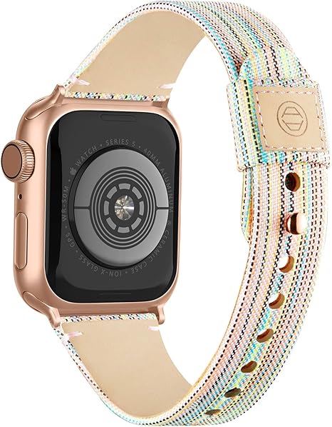 Compatible Fabric Canvas Leather Rainbow Image