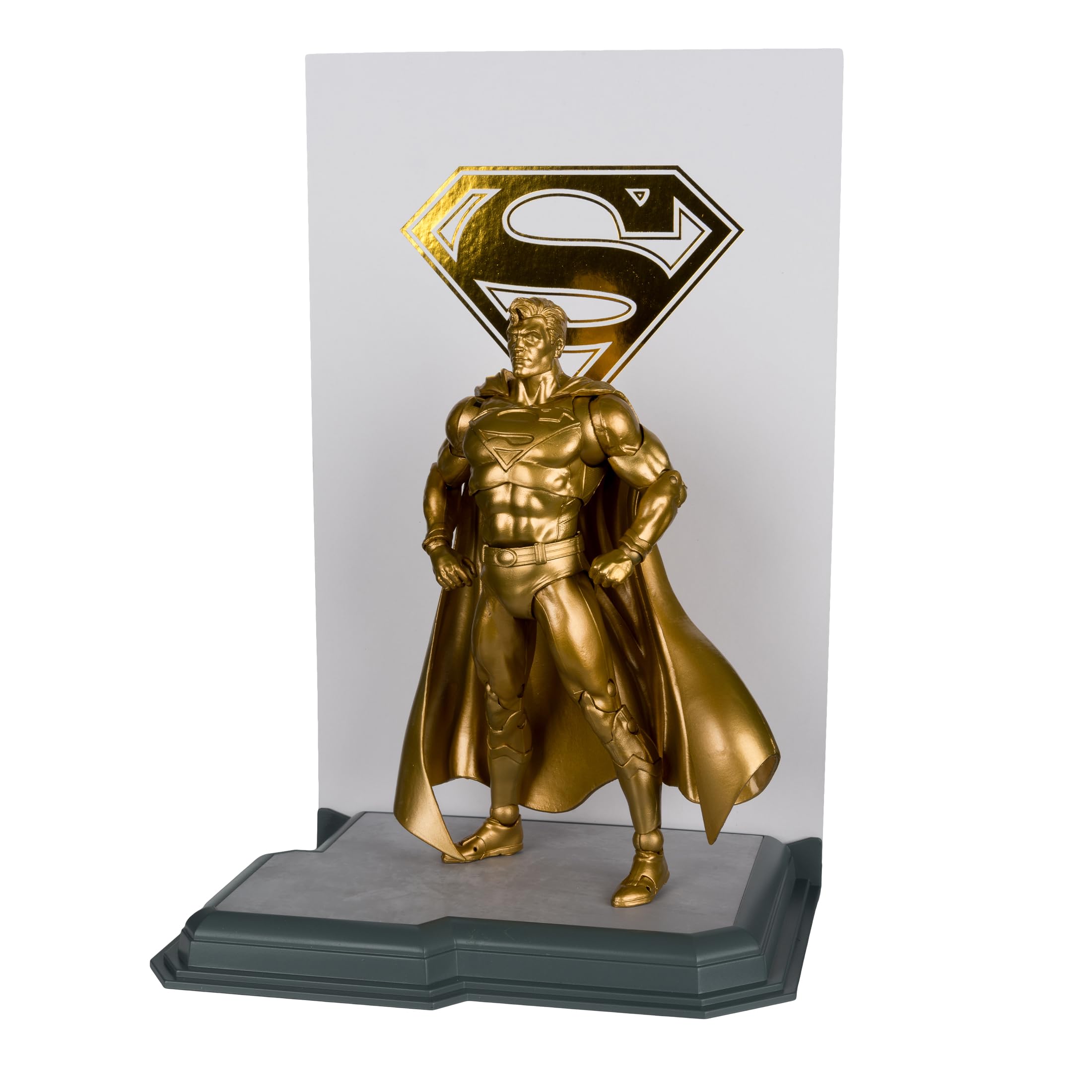 McFarlane DC Multiverse Actionfigur Superman (Centennial Park Tribute Statue) Gold Label 18 cm | DC Multiverse 17,8 cm Actionfigur Exclusive - Superman (Centennial Park Tribute Statue) Gold Label