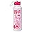 Silver Buffalo Hello Kitty Kawaii Strawberry Milk Pink Stainless Steel Water Bottle with Strap, 27 Ounces