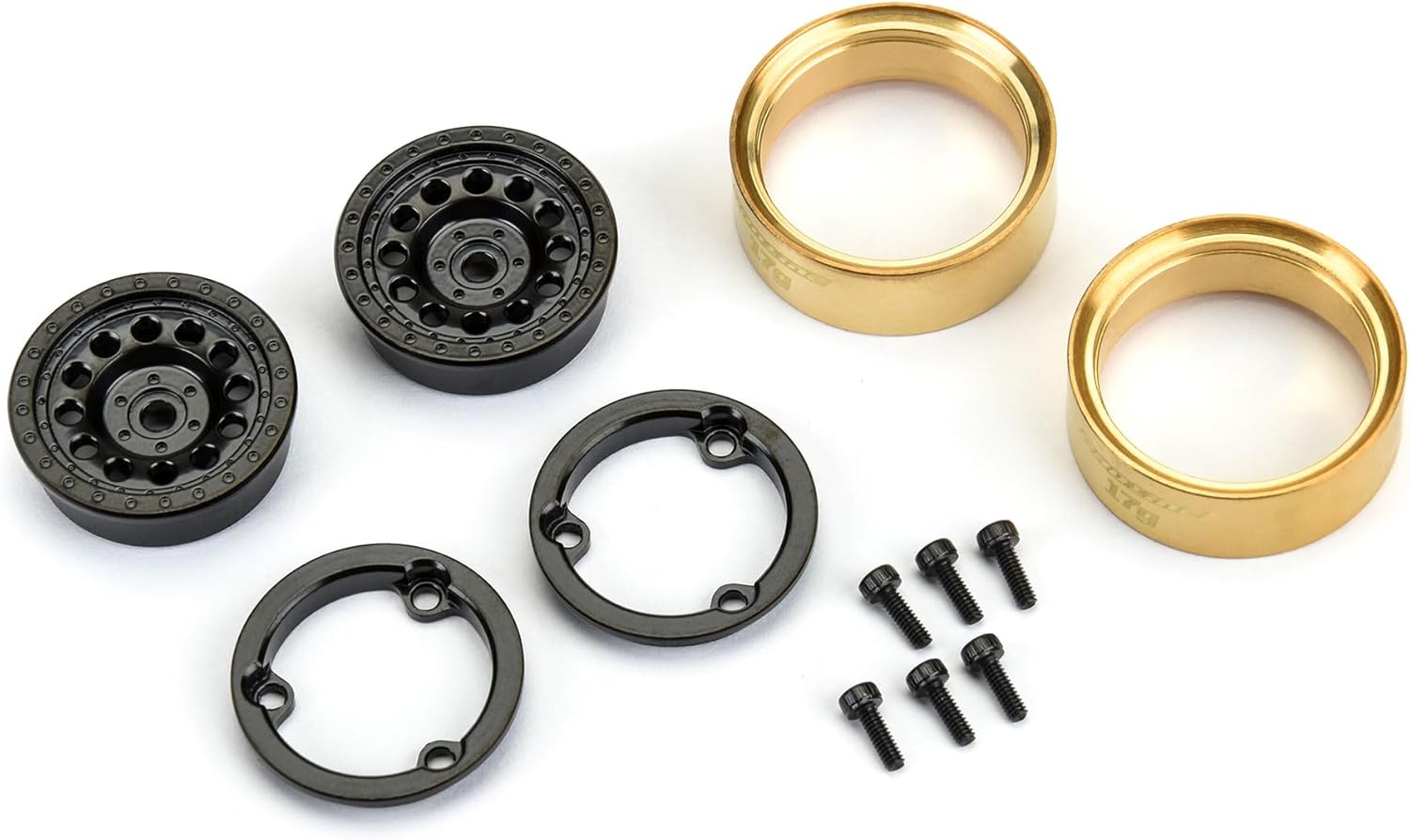 Pro-Line Racing 1/24 Rock Shooter Brass F/R 1.0 7mm Whl 2 Blk PRO281200 RC Tire