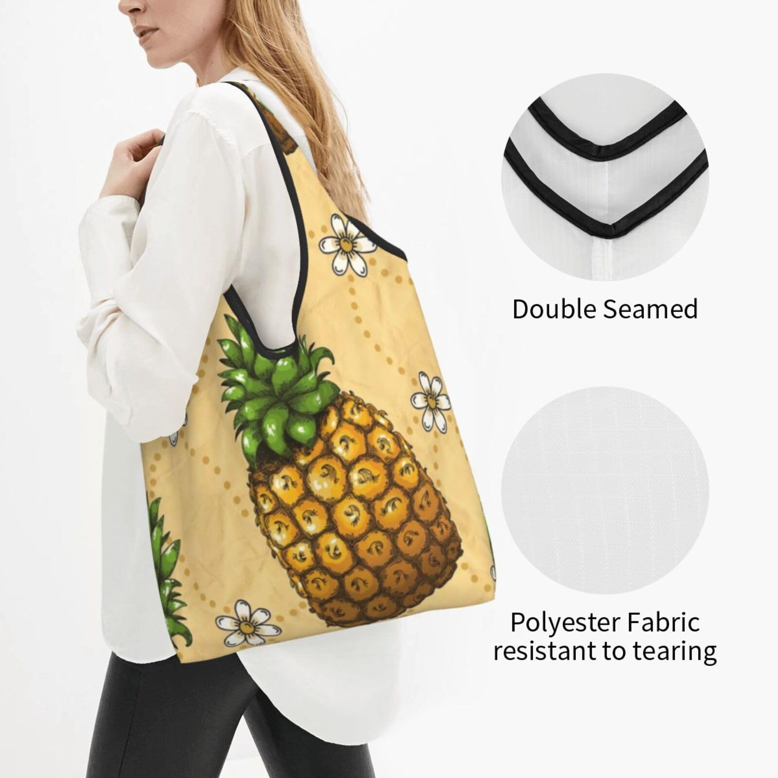 ★きなこ パイナップルトートバッグ オーダー品 Whole foods market トート | ハワイアン雑貨RainbowEgg