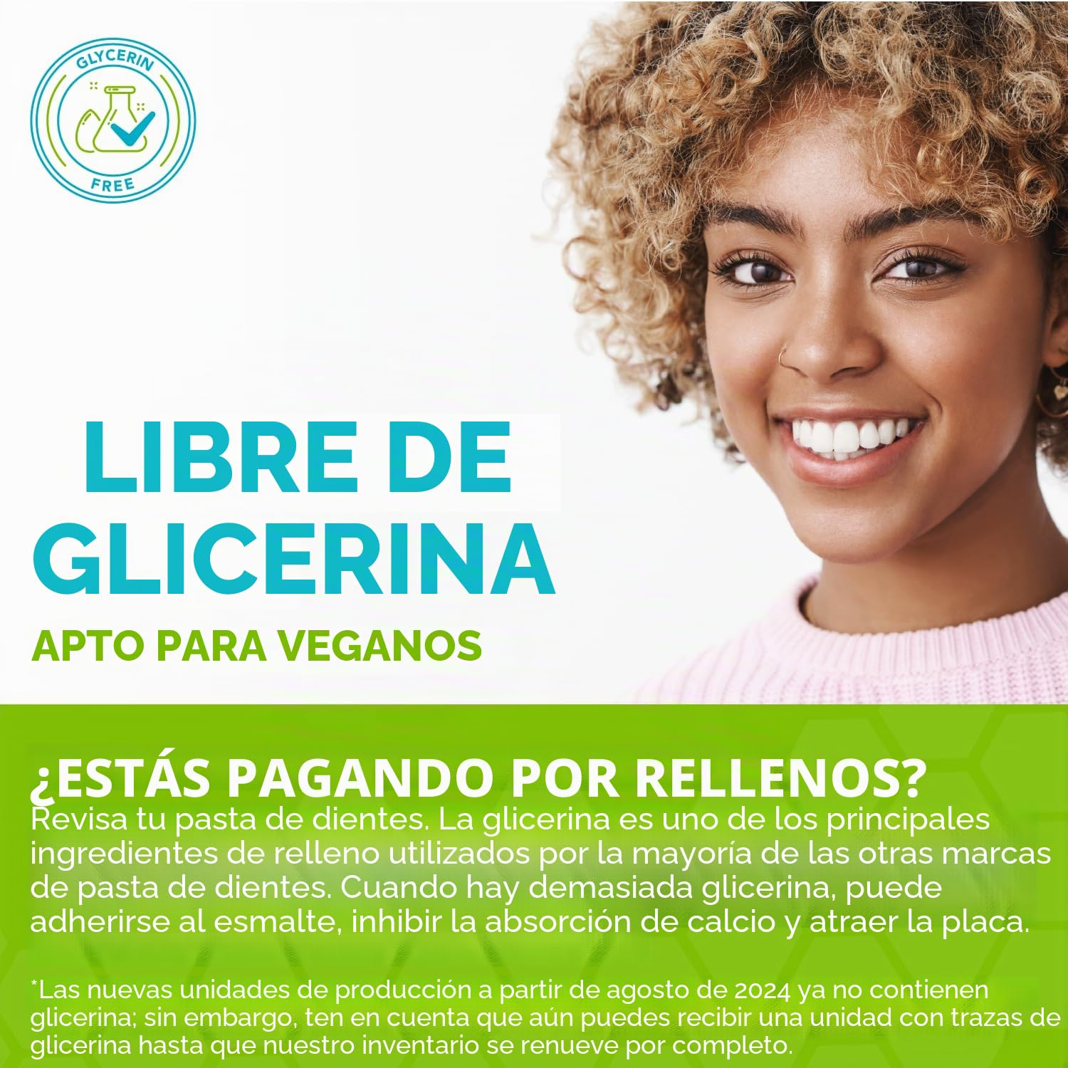 Pro-Mineralizer Nano-Hydroxyapatite & Enamel Support Xylitol Aloe Vera & Sea Salt - Anti-cavidad, libre de fluoruros, pasta de dientes formulada