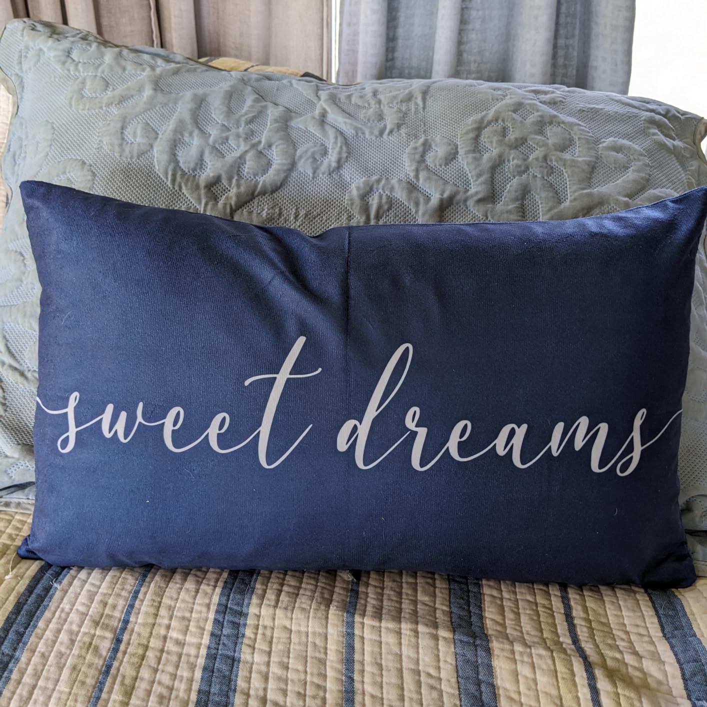 HONLUNG Sweet Dreams Throw Pillow Covers,Bed Decorative