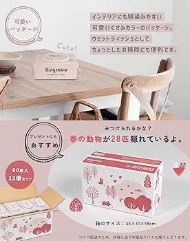 Amazon.co.jp: 手口ふき 厚手 無添加 肌にやさしい 大判 蓋付き 80枚