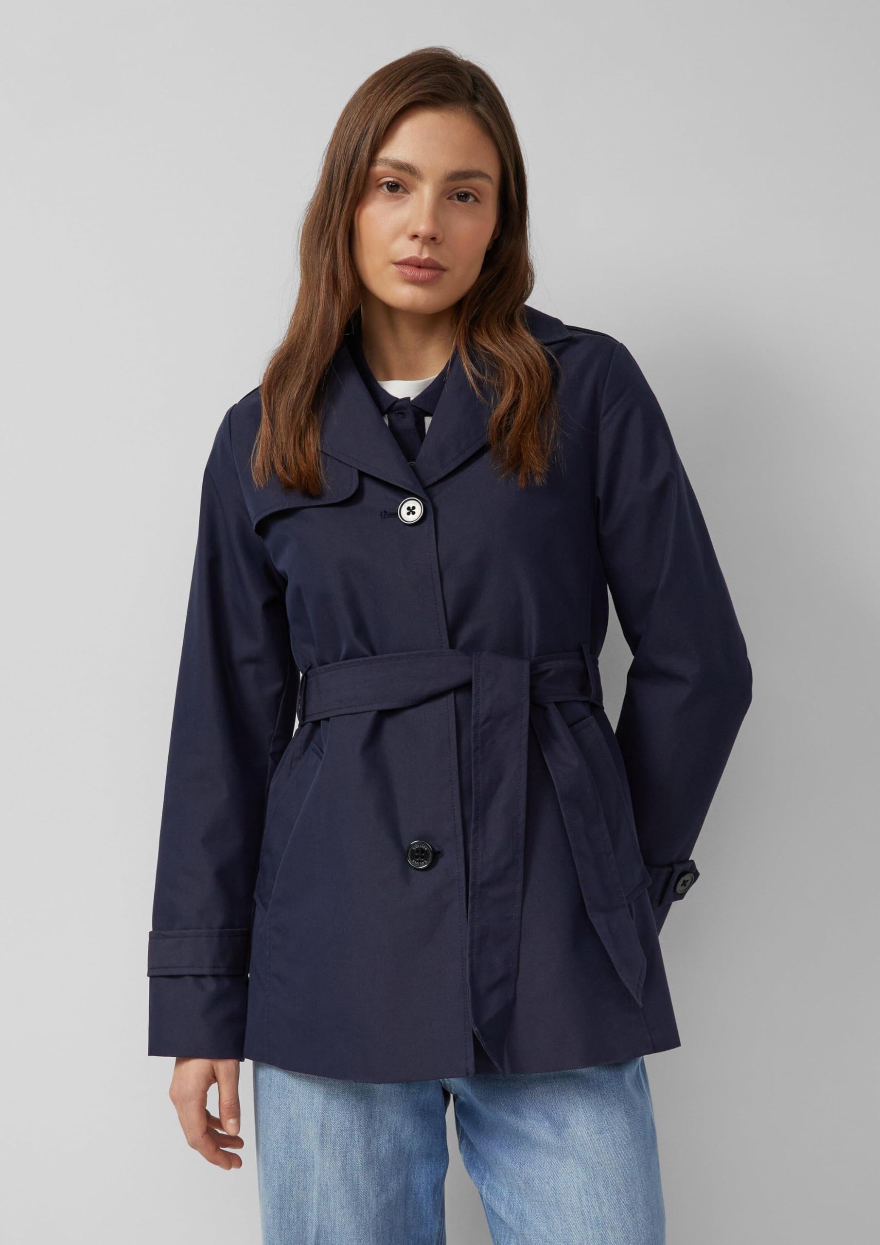 s.Oliver Wasserabweisender Trenchcoat im Slim Fit