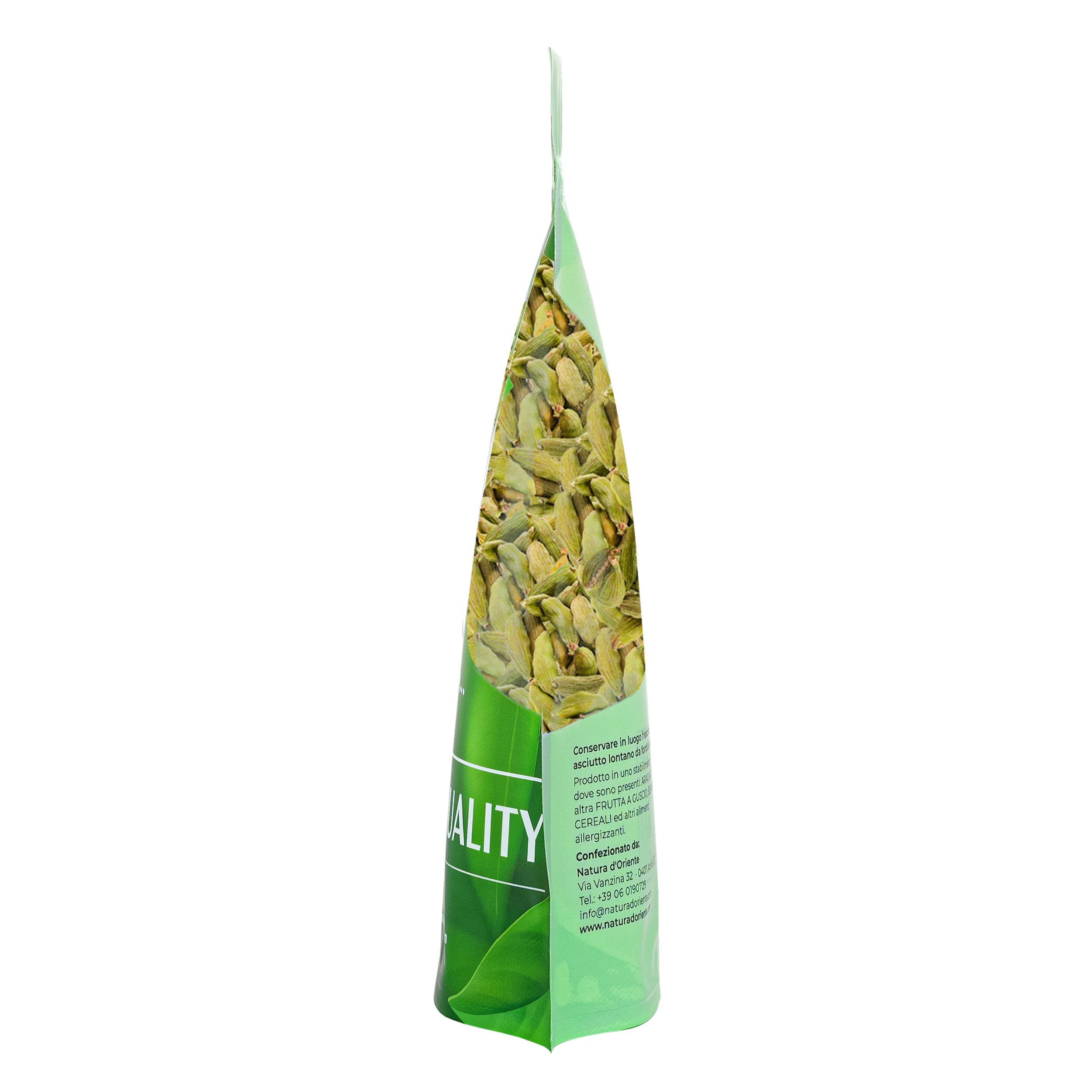 NATURA D'ORIENTE Cardamomo Semi Verdi 200g – Spezia Aromatica Premium dal Profumo Intenso | Ideale per Tisane, Dolci, Piatti Orientali e Bevande Speziate