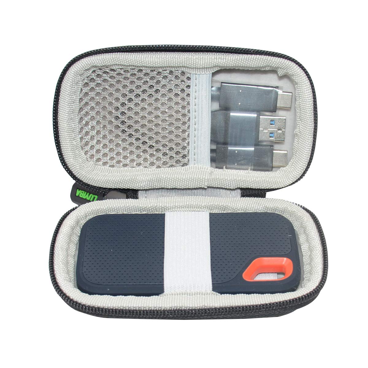 Hard Travel Case Bag for SanDisk Extreme Portable SSD 250 GB / 500 GB / 1 TB / 2 TB by LUYIBA