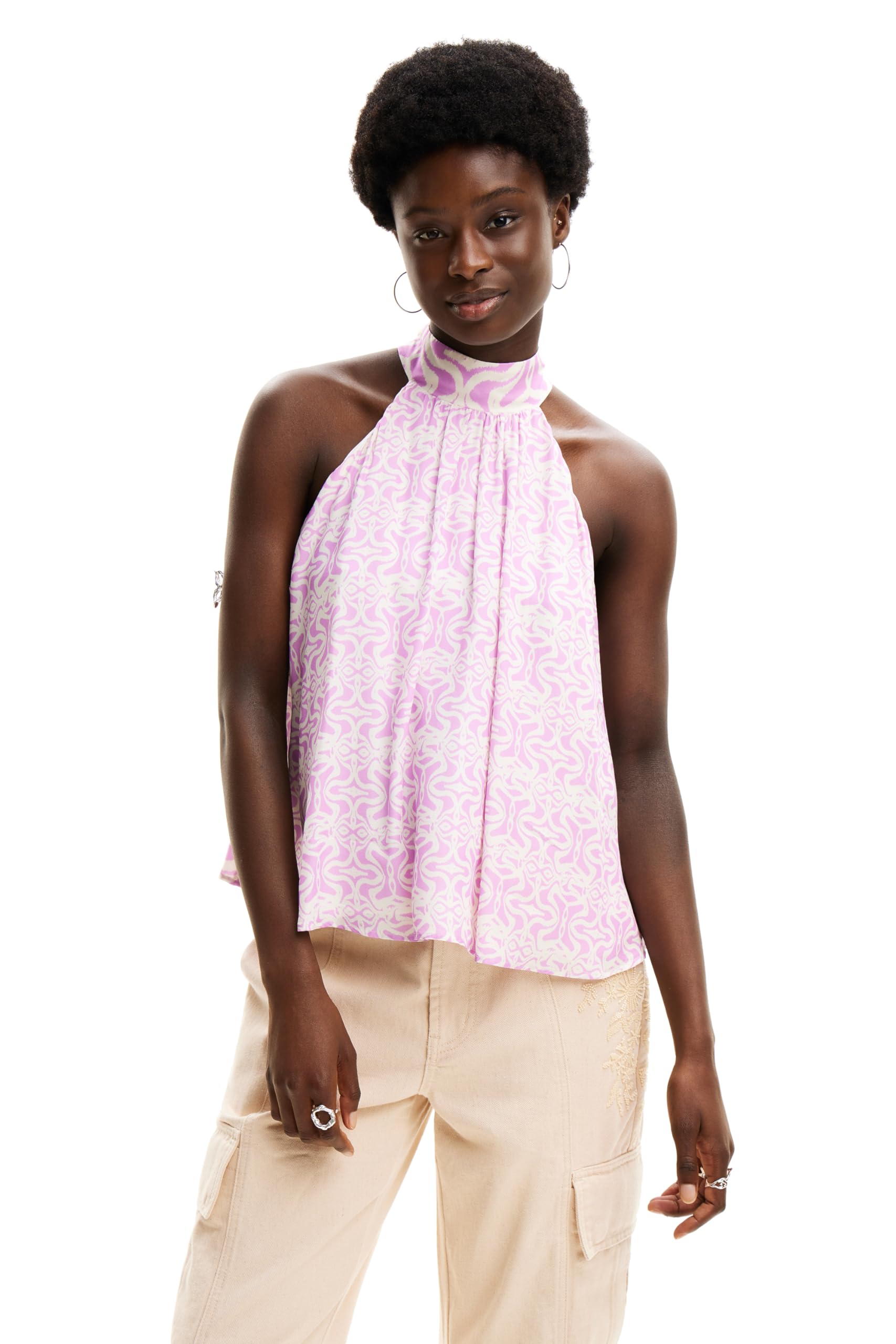 Desigual Damen Rot Women's Blus_sofía Blouse, Red, L