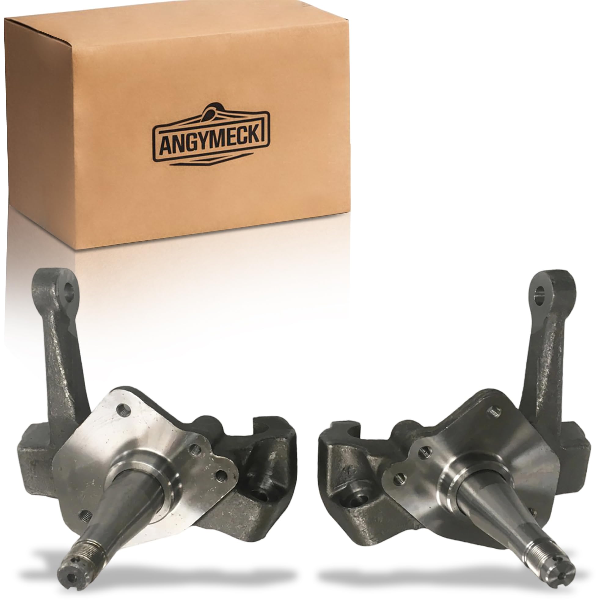 Pair Forged Steel 1-Piece 2 Inch Drop Spindles Left and Right For 1974-1978 Ford Mustang II For 1973-1980 Ford Pinto V6 V8