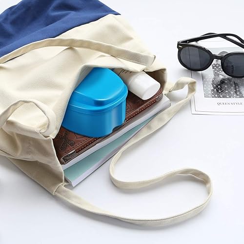 Miniatura 6 de rosenice Estuche de dentadura para dentadura y baño, retenedor de ortodoncia dental, caja de almacenamiento de dientes falsos con copas coladoras