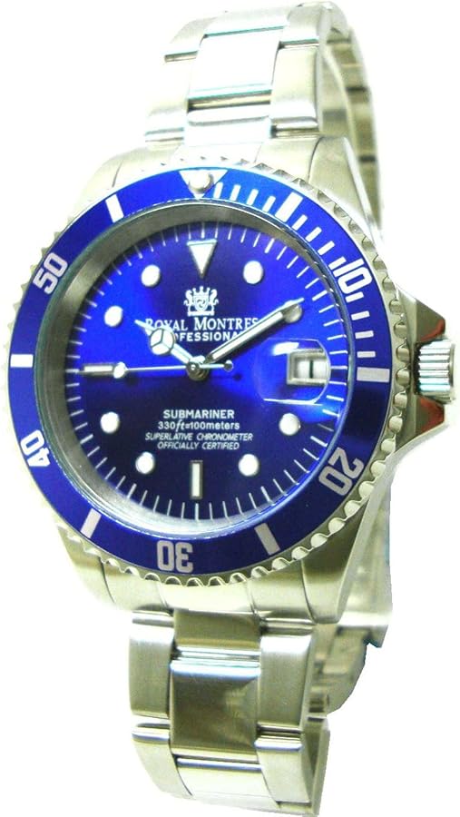 Amazon.co.jp: [ロイヤルモントレス] 腕時計 RM-0006 BLSV シルバー