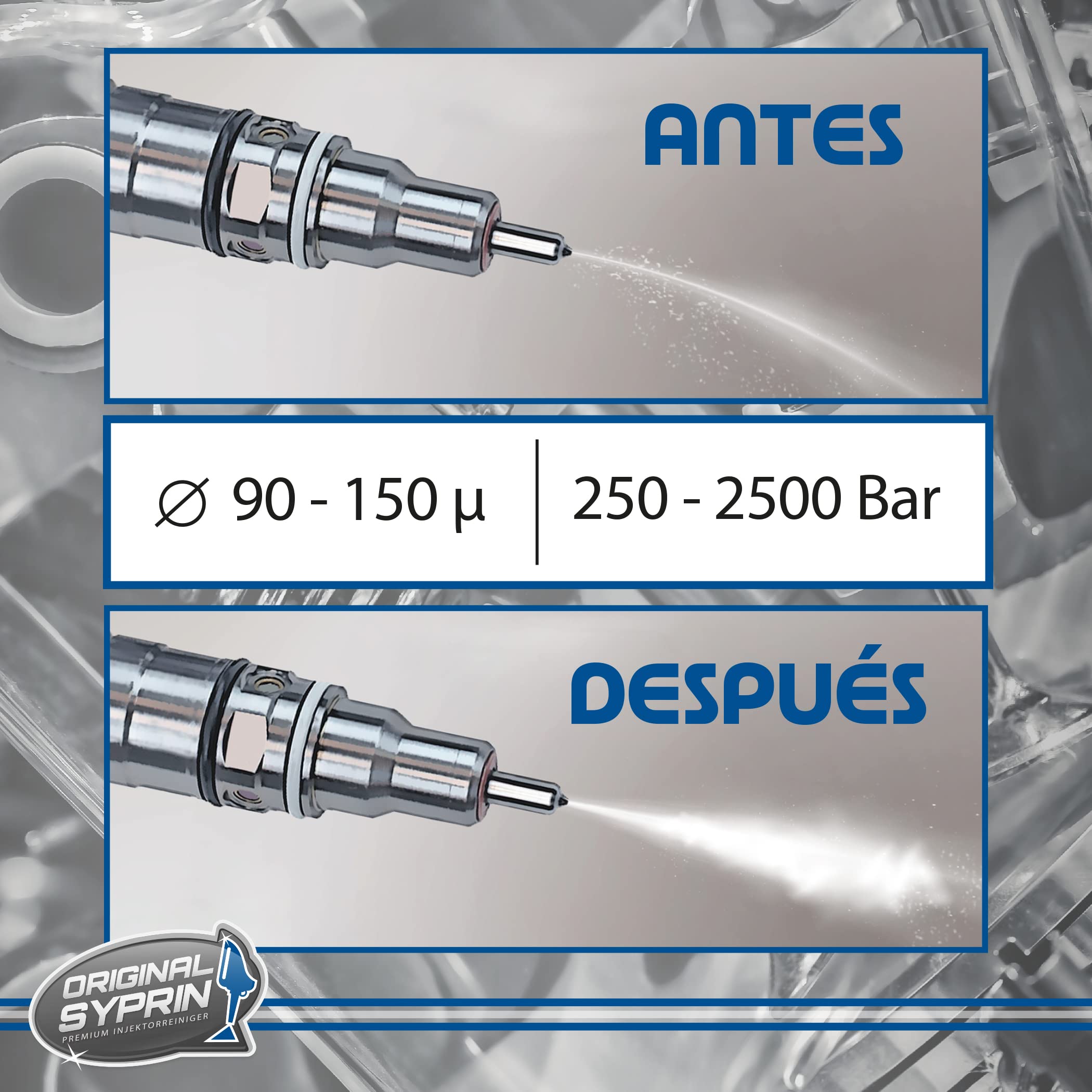 SYPRIN Aditivo diésel Original Mejora del Rendimiento-Lubrica y Limpia el Sistema de Combustible, Mejora la eficiencia del Motor 3X 250ml