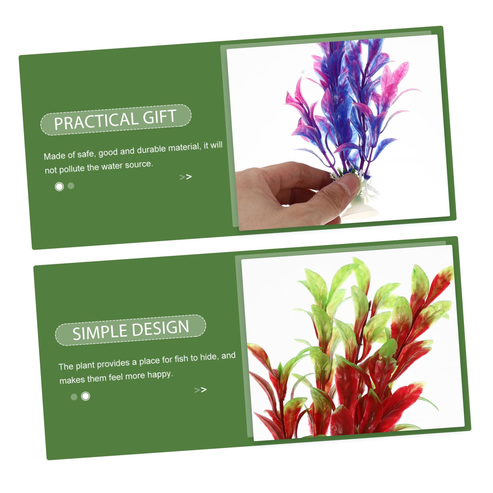 FOMIYES 24stücke Künstliche Wasserpflanzen Lebensnahe Dekoration Für Aquarien Robust Und Pflegeleicht Für Fischbecken Und Aquarienlandschaften