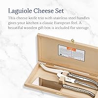 Vista 2 de Jean Dubost Juego de queso de 3 piezas de acero inoxidable