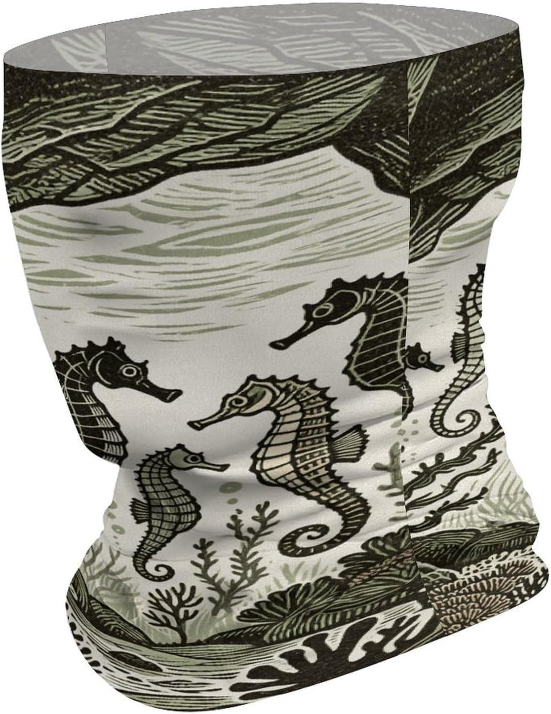 Seahorses UV Protection Bandana Neck Gaiter Face Mask image 3