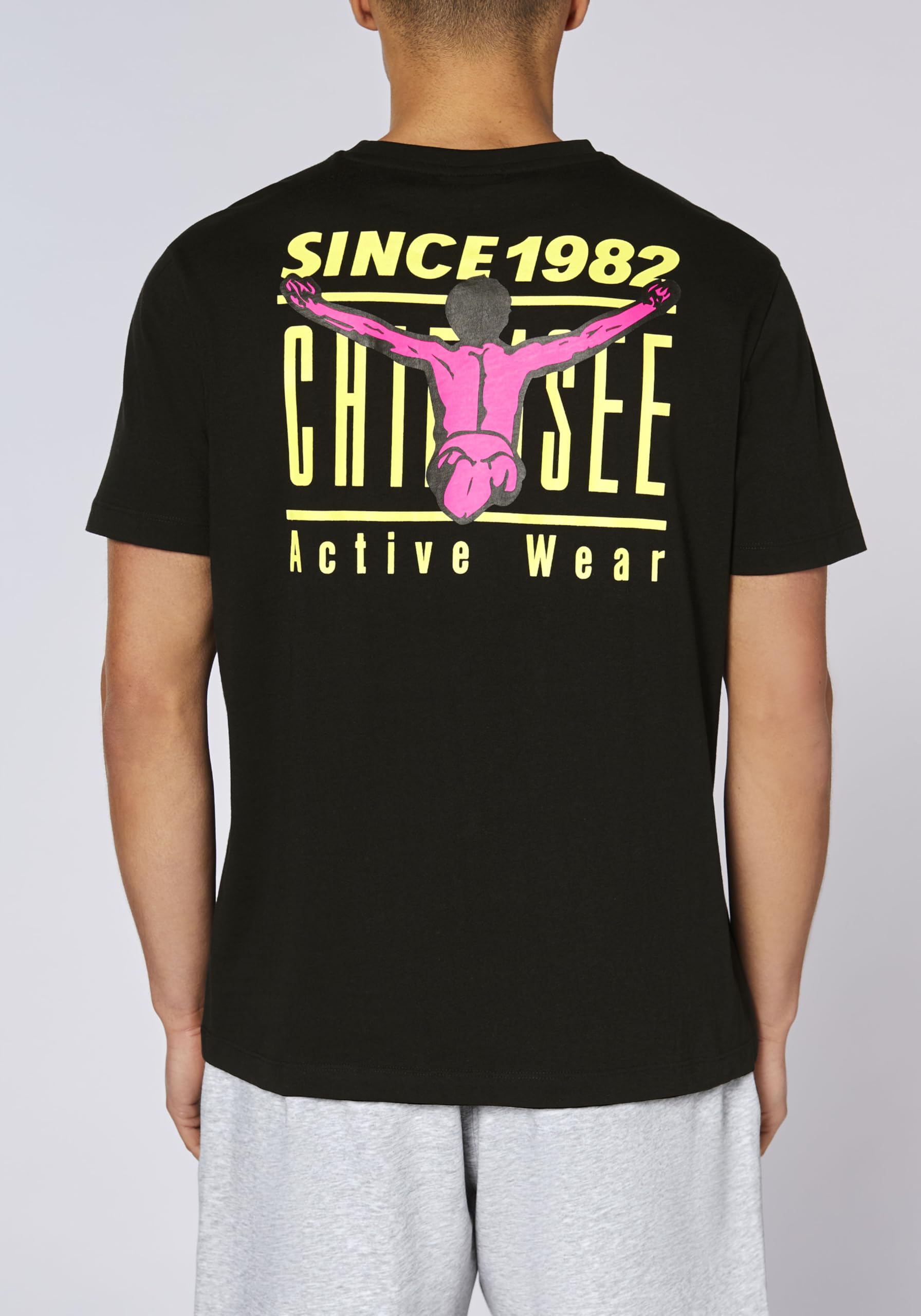 Chiemsee 00015756 Men's T-Shirt, Comfort Fit, Colour: Black, Size: L