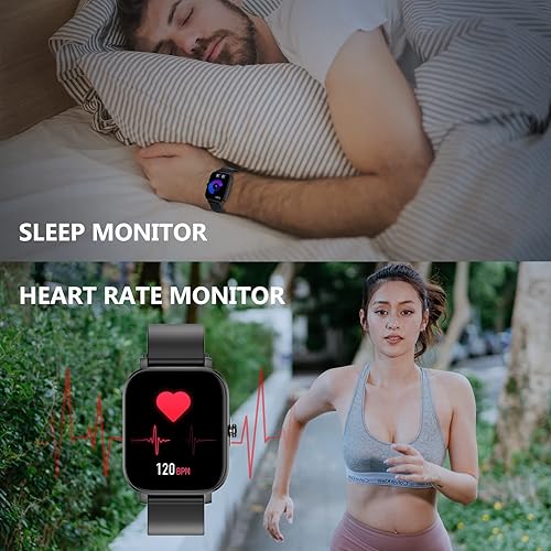 Miniatura 6 de Choiknbo Reloj inteligente para hombre y mujer pantalla táctil de 17 pulgadas para teléfonos Android e iOS compatible con iPhone IP68 impermeable