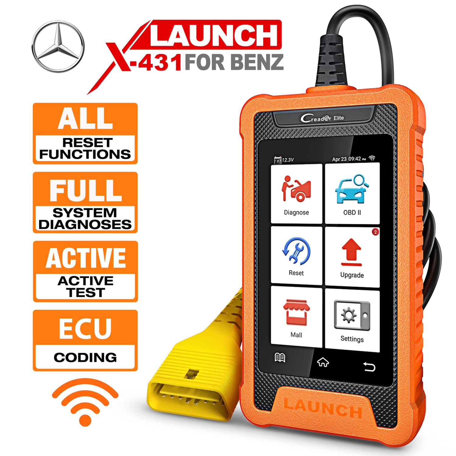 Buy LAUNCH Creader Elite Benz All System Diagnostic Code Reader for