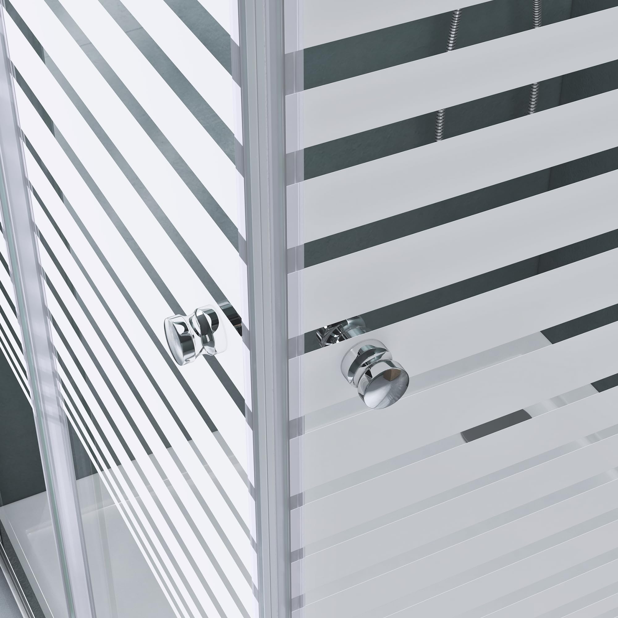 Mai & Mai Cabine de Douche en Angle Transparent avec Receveur 90x90x190cm