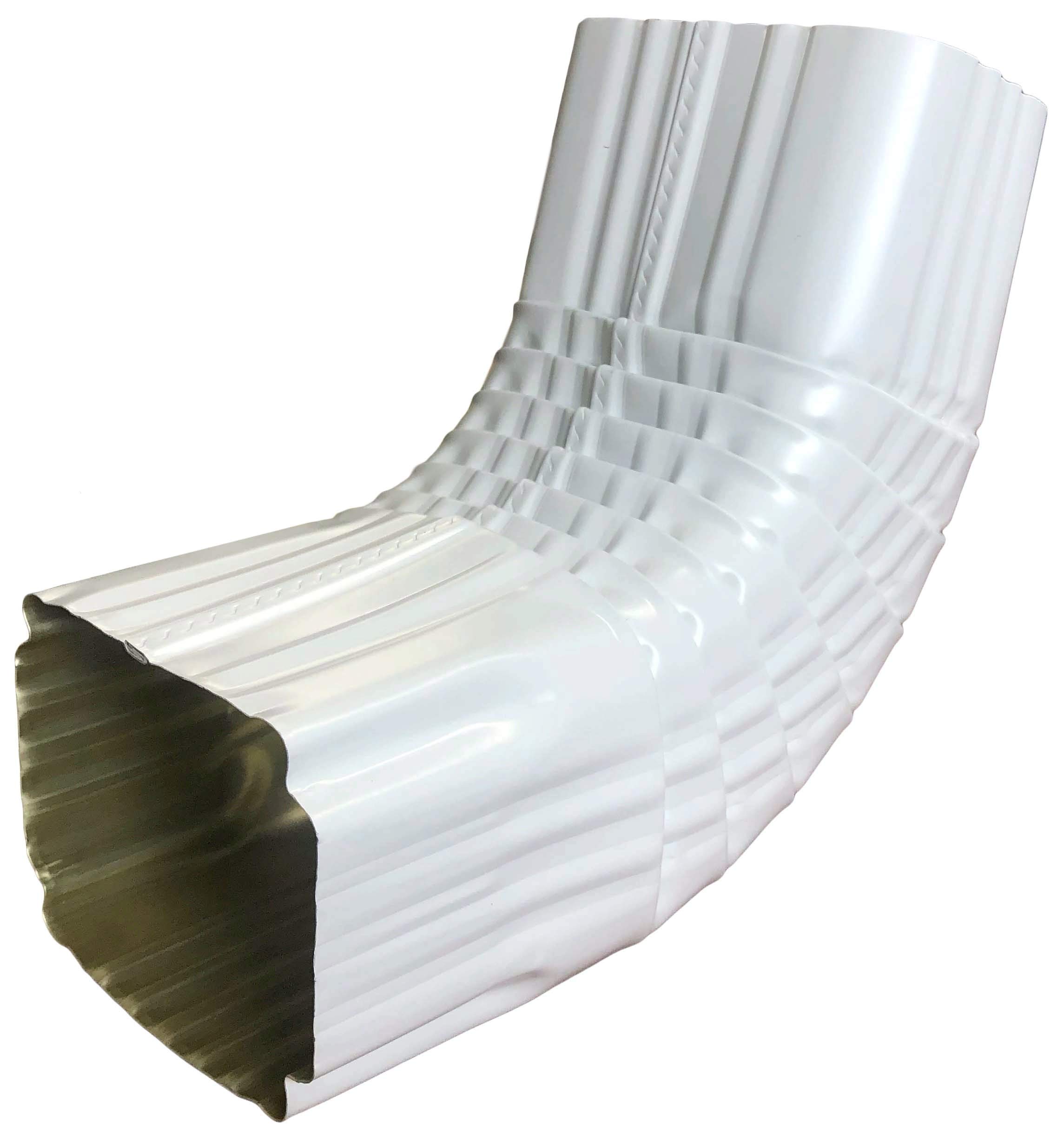 3x4 A-style Gutter Offset White Aluminum Gutter Downspout Offset - 3x4 ...