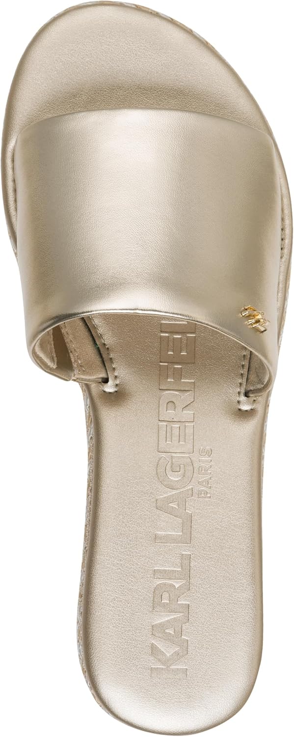 KARL LAGERFELD womens Keswick Platform Espadrille Sandal