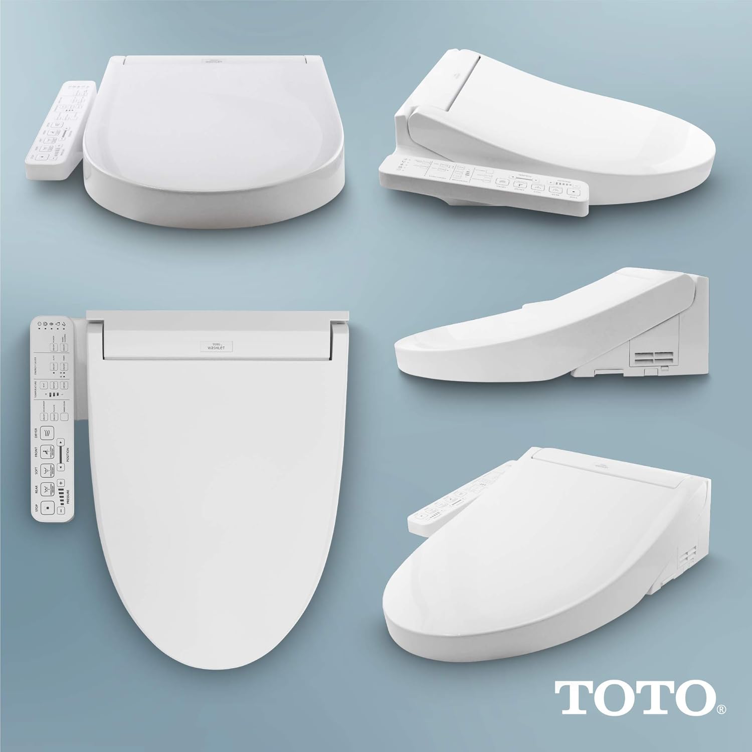 TOTO SW3074#01 WASHLET C2 Electronic Bidet Toilet Seat with PREMIST and EWATER+ Wand Cleaning, Elongated, Cotton White : Everything Else