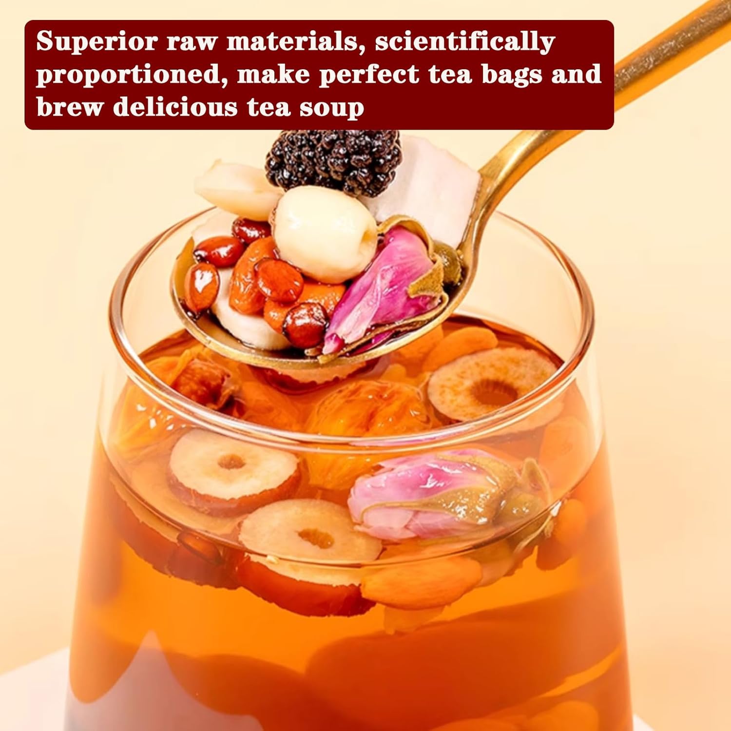 Sour Jujube Kernel Poria Cocos Tea 250g Good Night Sleep Tea Combined Herbal Tea Sour Jujube Kernel, Lily, Licorice, Lotus Seed, Mulberry, Rose, Red jujube 酸枣仁百合茶 酸枣仁茯苓百合茶 晚安助眠茶 助睡...