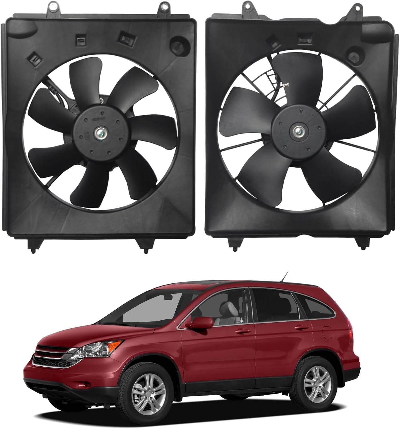 Radiator Cooling Fan Assembly Replacement for 2010 2011 2012 2013 2014 2015 2016 CR-V 2.4L Engine Cooling Fan #HO3115155