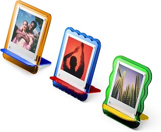Polaroid Acrylic Magnetic Photo Frames 3-Pack - Customizable Multi-Colored Displays for i-Type, 600, SX-70 Instant Photos (6367)