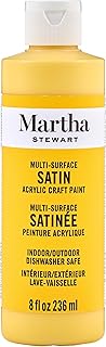 Martha Stewart Satin Acrylic Craft Paint, Yellow Jacket, 8 oz