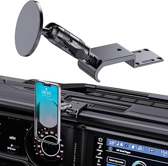 DIAMOOKY Metal Phone Mount for Jeep Wrangler JL JLU & Gladiator 2024-2026