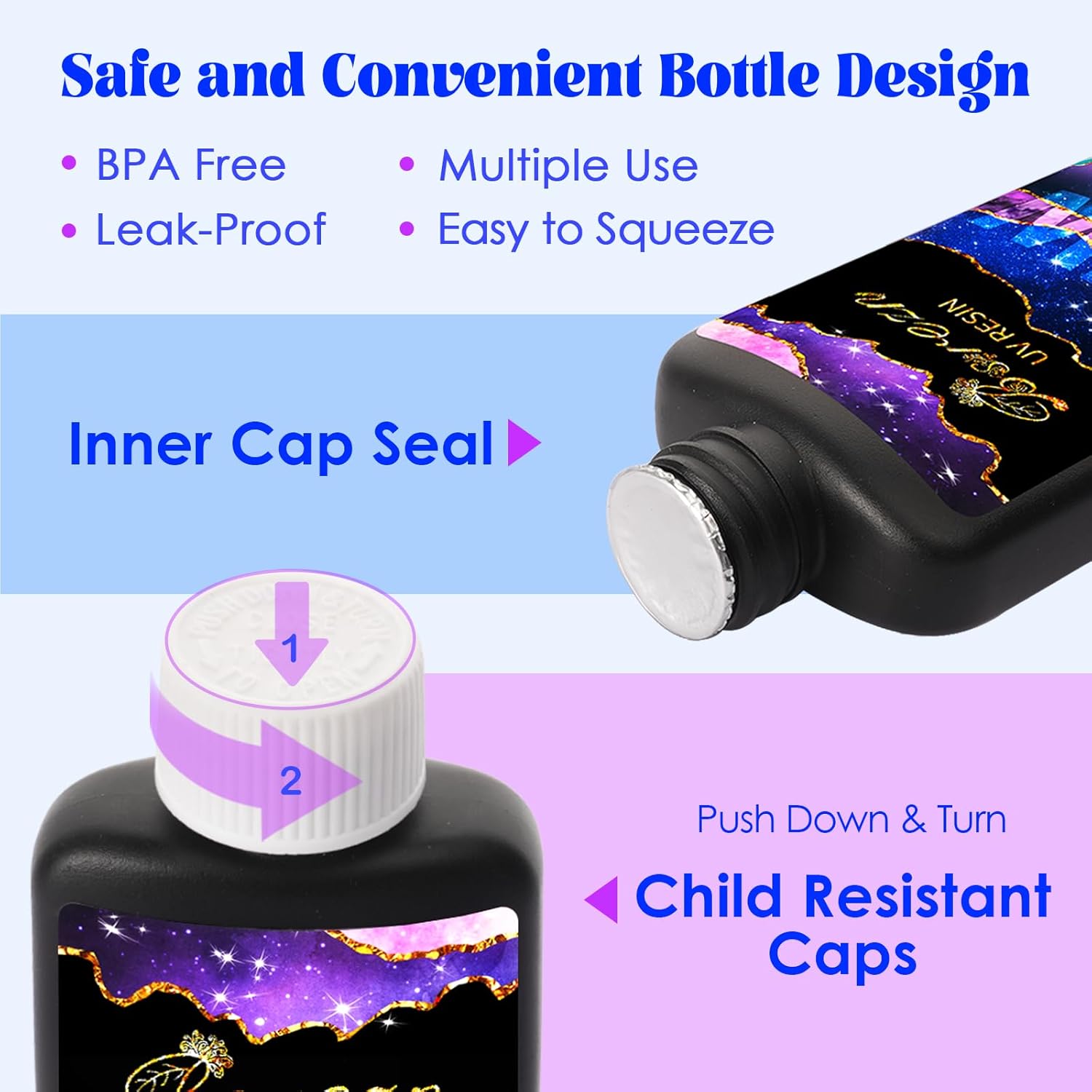 Bsrezn 300g UV Cure Resin Hard, Upgraded Crystal Clear Premixed Resin for Jewelry Making and Craft Decoration(3 x 100g) - Image 5