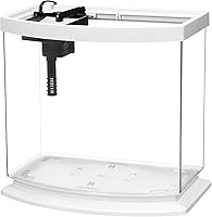 Vista 12 de Aqueon Kit de tanque de peces de acuario pequeño LED MiniBow con tecnología SmartClean, negro, 2.5 galones