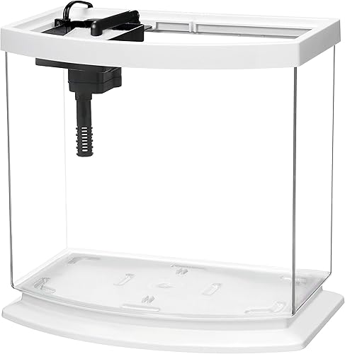 Miniatura 3 de Aqueon - Kit de acuario LED MiniBow con tecnología SmartClean, color blanco, 2.5 galones.