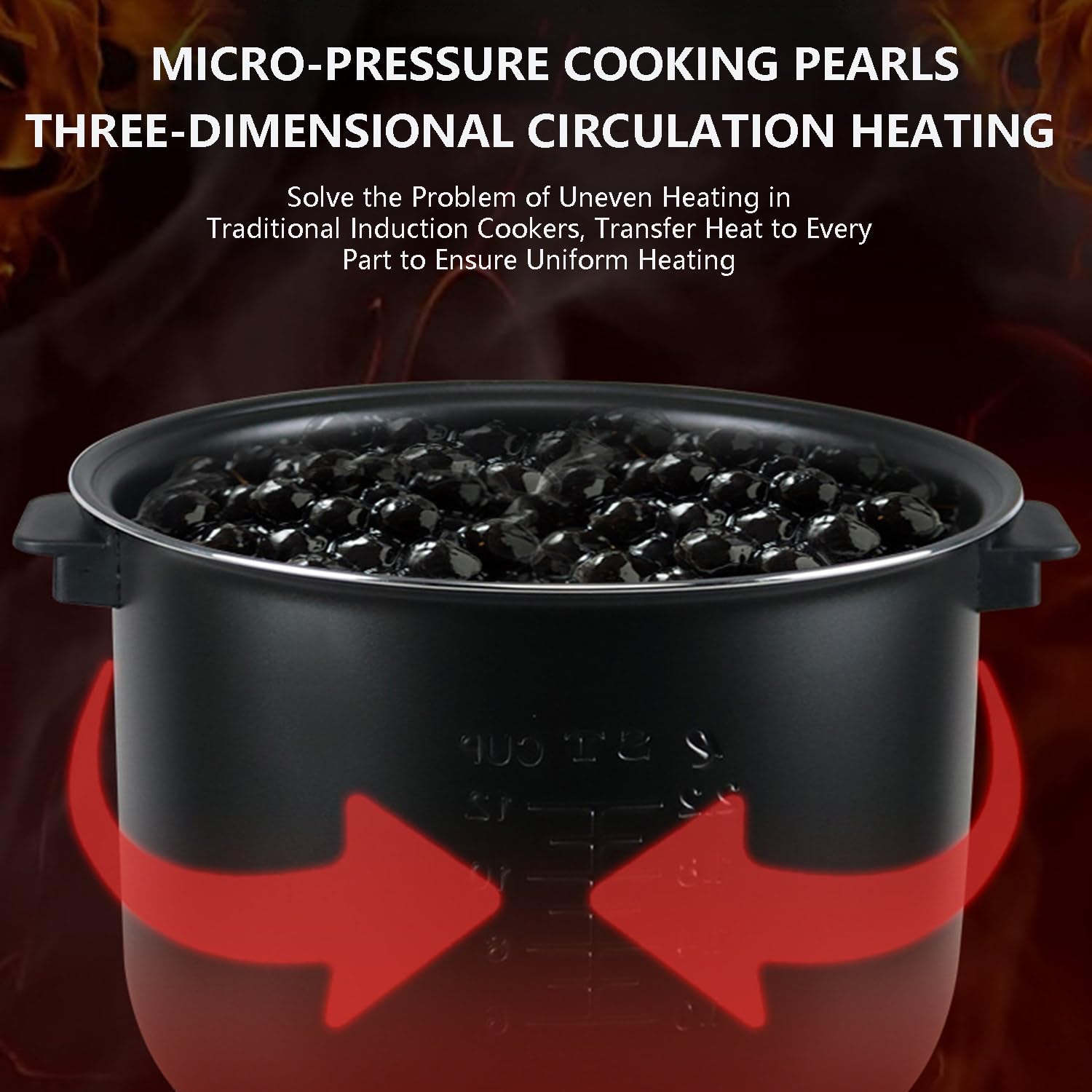 Pentola elettrica automatica della perla del fornello della tapioca con il pannello di controllo intelligente & il riscaldamento di circolazione per i negozi di dessert