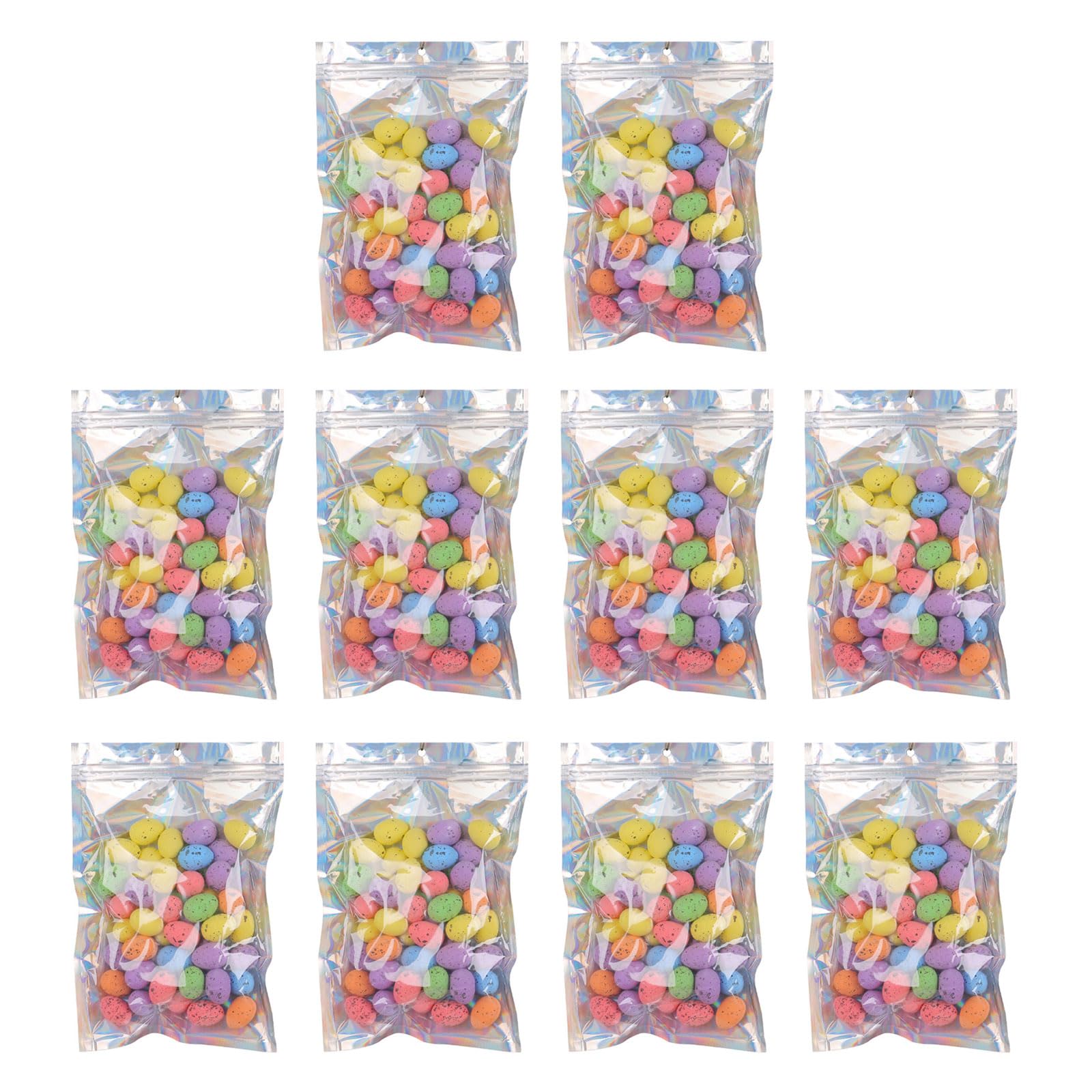 Tsophreniq 100 / 500PCS Easter Decorations Eggs Colorful Eggs Basket Stuffers Colorful Easter Decorations